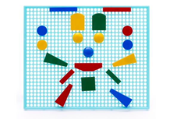 Figuritas Geometricas 100 pcs + Rejilla