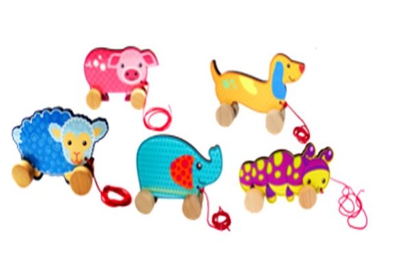 Set  Carritos de Arrastre Animales