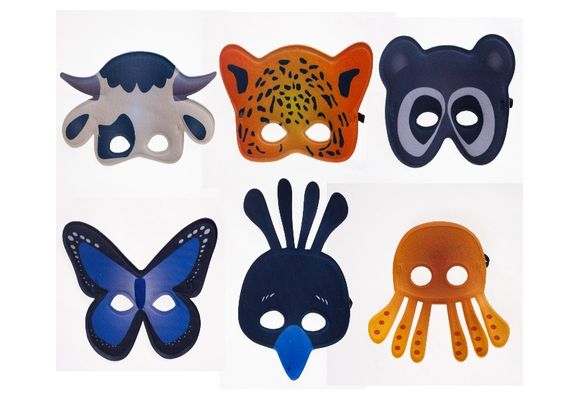 Mascaras Animales 6 motivos