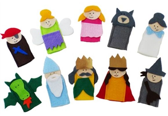 Títeres Dediles Personajes set x 10