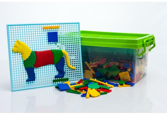 Figuritas Geometricas Kilo 738 piezas