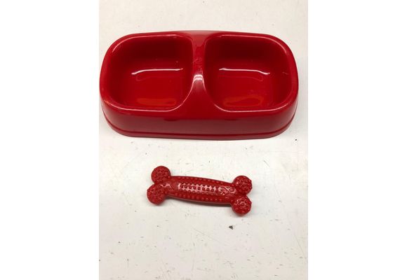 Kit Comedero Doble  + Hueso Medianos