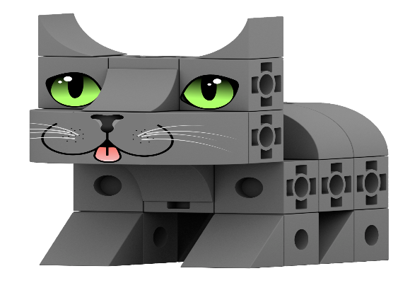 Gato Ruso Azul (Colección gatos Pet cubics)