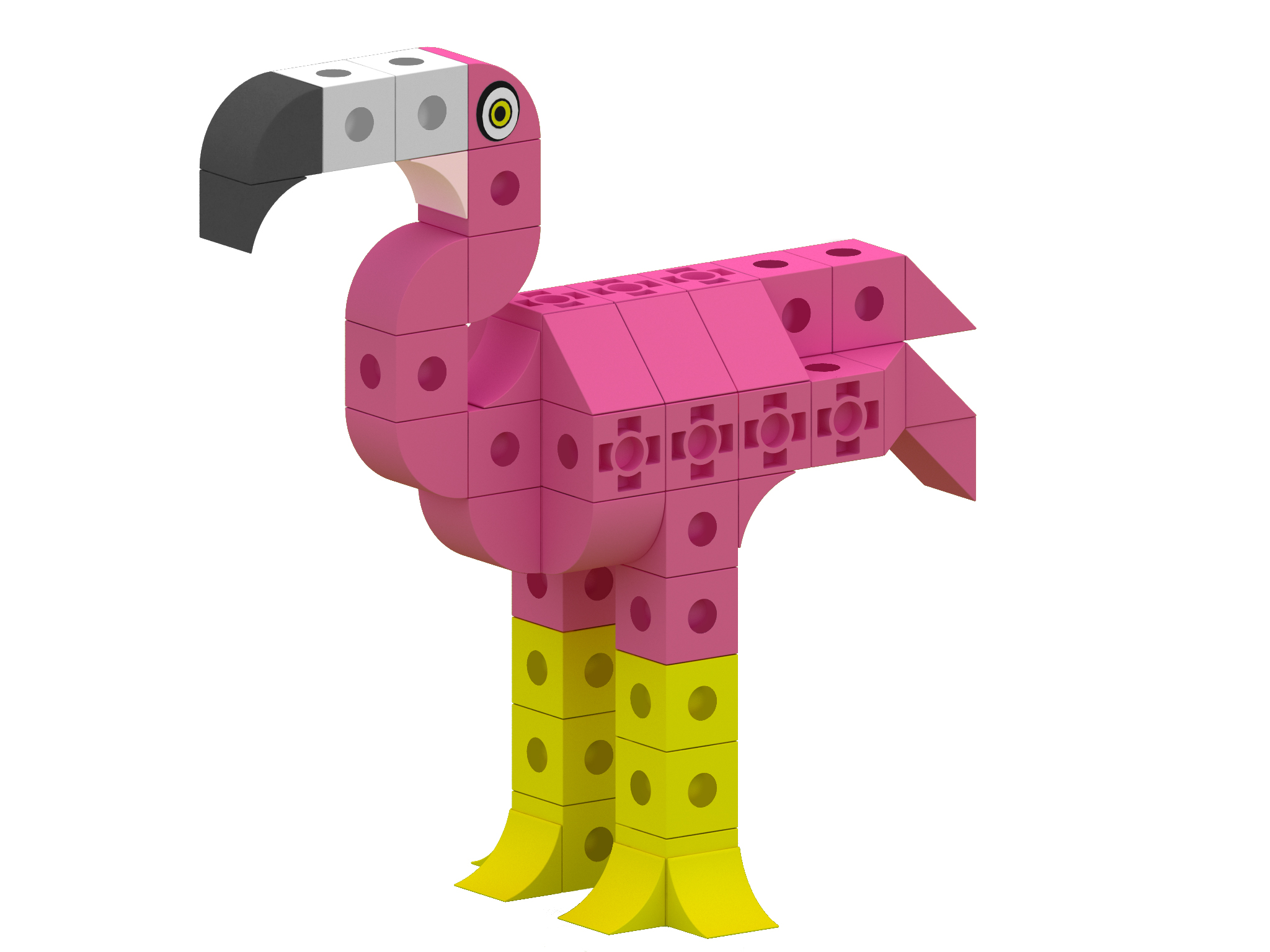 ZOO CUBICS ÁVES FLAMINGO