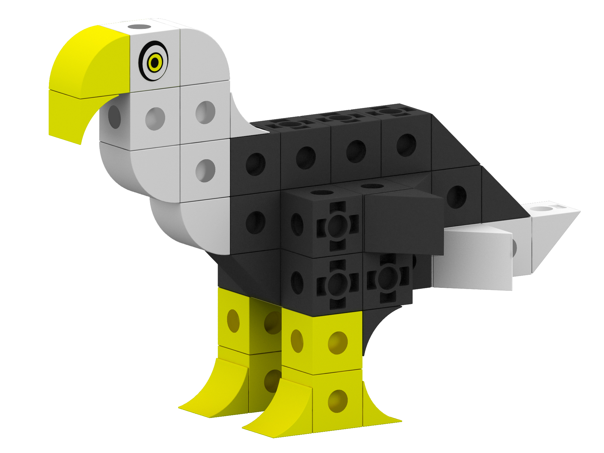 ZOO CUBICS ÁVES ÁGUILA CALVA