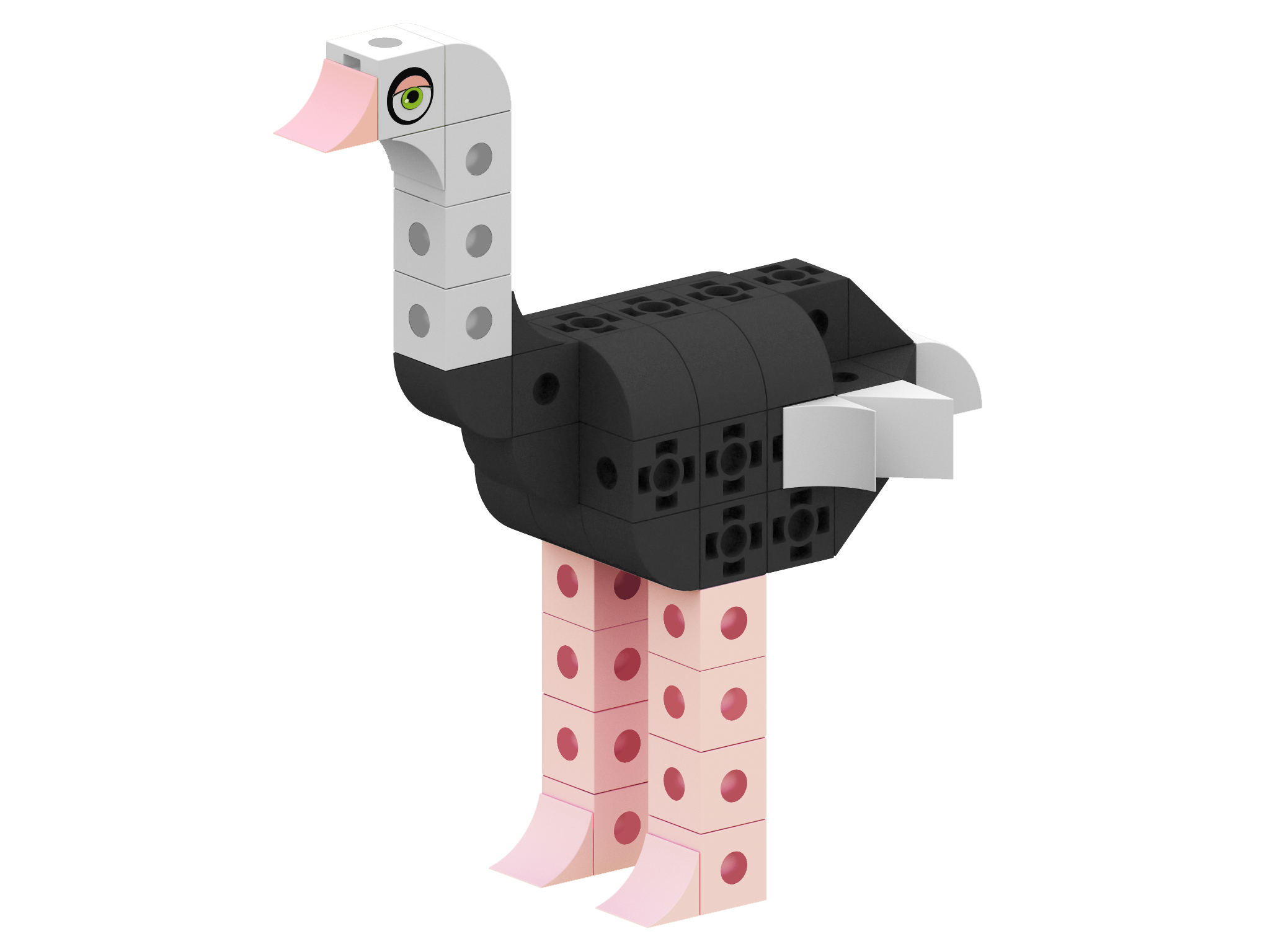 ZOO CUBICS ÁVES AVESTRUZ