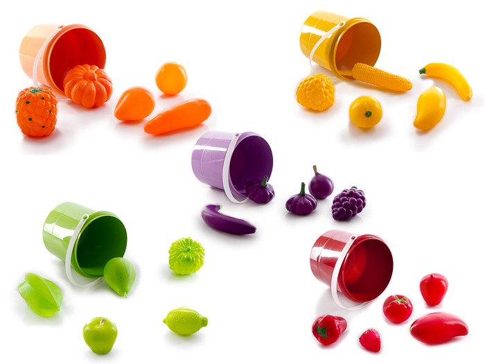 Set Barriles Frutas y verduras x 30